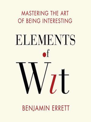 cover image of Elements of Wit